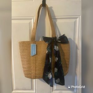 Draper James Straw Handbag